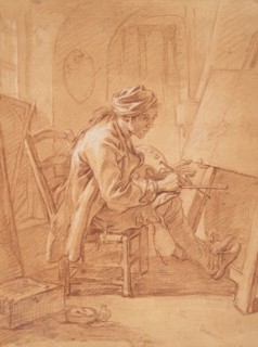 The Artist in His Studio (image 2 of 2), c1733. Creator: Francois Boucher.