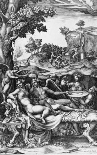Cupid and Psyche, 1574. Creators: Giorgio Ghisi, Giulio Romano.