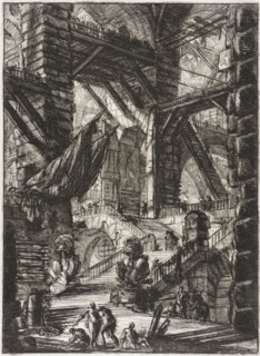 The Staircase with Trophies, 1761. Creator: Giovanni Battista Piranesi.