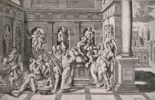 The Birth of John the Baptist, c1546. Creator: Giulio Bonasone.