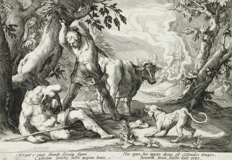 Mercury Killing Argus, published 1589. Creator: Hendrik Goltzius.