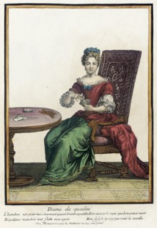 Recueil des modes de la cour de France, 'Dame de Qualité', Bound 1703-1704. Creator: Henri Bonnart.