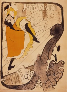 Jane Avril, 1893. Creator: Henri de Toulouse-Lautrec.