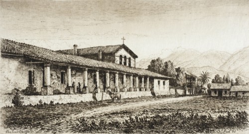 San Luis Obispo de Tolozo, published in 1883. Creator: Henry Chapman Ford.