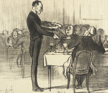 Monsieur veut-il des crêpes?.., 1855. Creator: Honore Daumier.