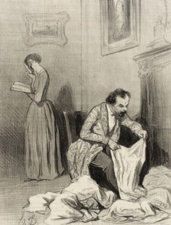 Depuis que Virginie a obtenu le septième accessit.., 1844. Creator: Honore Daumier.