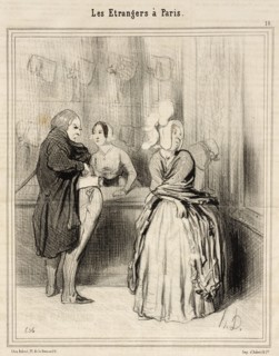 Le Chapeau qu'on rapporte de Paris, 1844. Creator: Honore Daumier.