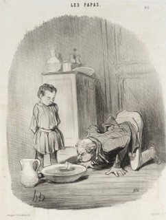 Comment on donne aux jeunes gens le goût de la navigation, 1846. Creator: Honore Daumier.