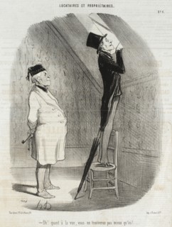 Oh! Quant à la vue, vous ne trouverez pas mieux qu'ici!, 1847. Creator: Honore Daumier.