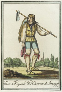 Costumes de Différent Pays, 'Jeune Paysan des Environs de Limoge', c1797. Creator: Jacques Grasset de Saint-Sauveur.