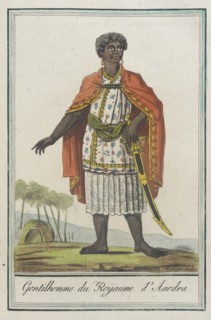 Costumes de Différents Pays, 'Gentilhomme du Roÿaume d'Aardra', c1797. Creator: Jacques Grasset de Saint-Sauveur.
