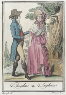 Costumes de Différents Pays, 'Anglais et Anglaise', c1797. Creator: Jacques Grasset de Saint-Sauveur.