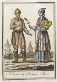 Costumes de Différents Pays, 'Hommes & Femmes Chinois', c1797. Creator: Jacques Grasset de Saint-Sauveur.