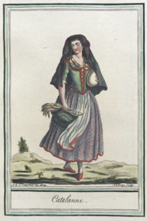Costumes de Différents Pays, 'Catalanne', c1797. Creator: Jacques Grasset de Saint-Sauveur.