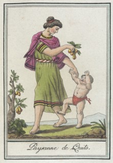 Costumes de Différents Pays, 'Paysanne de Quito', c1797. Creator: Jacques Grasset de Saint-Sauveur.