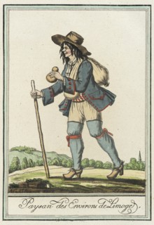 Costumes de Différent Pays, 'Paysan des Environs de Limoge', c1797. Creator: Jacques Grasset de Saint-Sauveur.