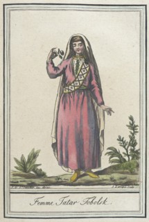 Costumes de Différents Pays, 'Femme Tatar Tobolsk', c1797. Creator: Jacques Grasset de Saint-Sauveur.