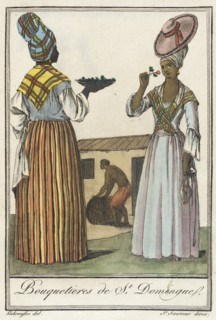 Costumes de Différents Pays, 'Bouquetieres de St. Domingue', c1797. Creator: Jacques Grasset de Saint-Sauveur.