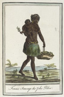Costumes de Differents Pays, 'Femme Sauvage des Ysles Pelew', c1797. Creator: Jacques Grasset de Saint-Sauveur.