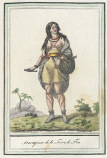 Costumes de Différents Pays, 'Sauvagesse de la Terre de Feu', c1797. Creator: Jacques Grasset de Saint-Sauveur.