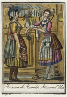 Costumes de Différent Pays, 'Artisanne de Marseille/ Artisanne d'Arles', c1797. Creator: Jacques Grasset de Saint-Sauveur.