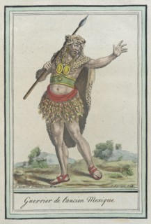 Costumes de Différents Pays, 'Guerrier de l'Ancien Mexique', c1797. Creator: Jacques Grasset de Saint-Sauveur.