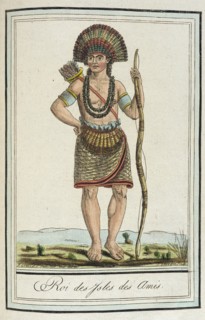 Costumes de Différents Pays, 'Roi des Ysles des Amis', c1797. Creator: Jacques Grasset de Saint-Sauveur.