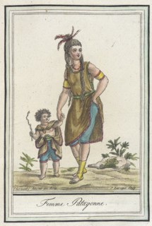 Costumes de Différents Pays, 'Femme Patagonne', c1797. Creator: Jacques Grasset de Saint-Sauveur.