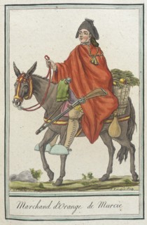 Costumes de Différents Pays, 'Marchand d'Orange de Murcie', c1797. Creator: Jacques Grasset de Saint-Sauveur.