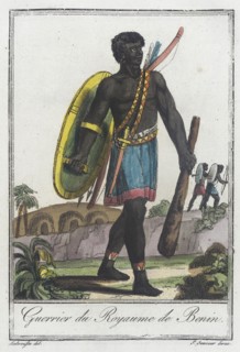 Costumes de Différents Pays, 'Guerrier du Royaume de Benin', c1797. Creator: Jacques Grasset de Saint-Sauveur.