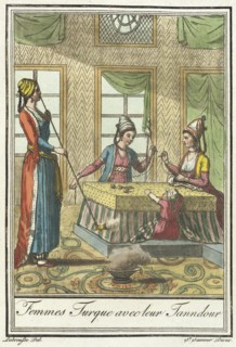 Costumes de Différents Pays, 'Femmes Turque Avecleur Tanndour', c1797. Creator: Jacques Grasset de Saint-Sauveur.