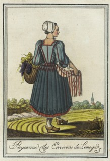 Costumes de Différent Pays, 'Paysanne des Environs de Limoge', c1797. Creator: Jacques Grasset de Saint-Sauveur.