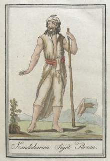 Costumes de Différents Pays, 'Kandaharien Sujet Persan', c1797. Creator: Jacques Grasset de Saint-Sauveur.