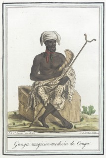Costumes de Différents Pays, 'Ganga Magicien-Medecin de Congo', c1797. Creator: Jacques Grasset de Saint-Sauveur.