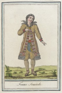 Costumes de Différents Pays, 'Femme Samoïede', c1797. Creator: Jacques Grasset de Saint-Sauveur.