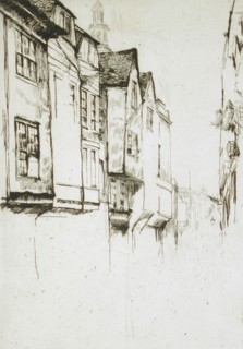 Wych Street, 1877. Creator: James Abbott McNeill Whistler.
