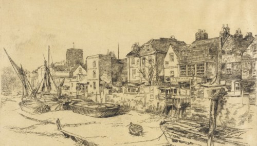 Adam and Eve, Old Chelsea, 1879. Creator: James Abbott McNeill Whistler.