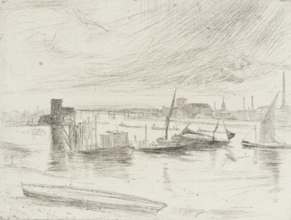 Early Morning, Battersea, 1861. Creator: James Abbott McNeill Whistler.