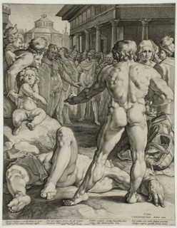 Odysseus Defeating Irus, 1589. Creator: Jan Muller.