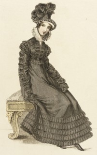 Fashion Plate (Walking Dress), 1820. Creator: John Bell.