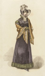 Fashion Plate (Walking Dress), 1821. Creator: John Bell.