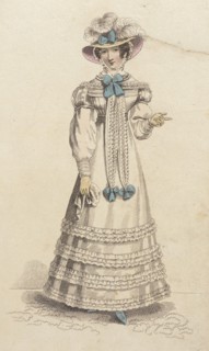 Fashion Plate (Walking Dress), 1824. Creator: John Bell.