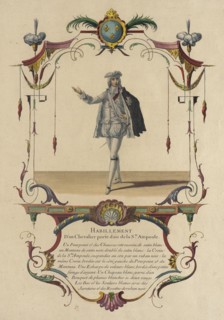 Habillement d'un Chevalier Porte-Dais de la S. Te Ampoule, Le Marquis D'Alegre, 1774. Creator: Nicolas Henri Tardieu.