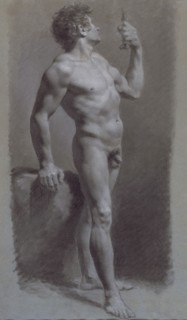 Study of a Man, between c1810 and c1820. Creator: Pierre-Paul Prud'hon.