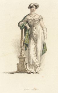 Fashion Plate (Ball Dress), 1813. Creator: Rudolph Ackermann.