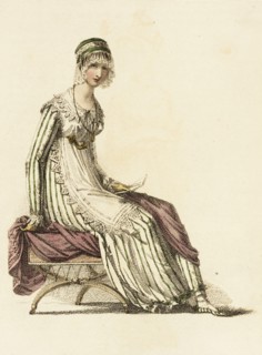 Fashion Plate (Half Dress), 1814. Creator: Rudolph Ackermann.