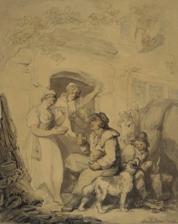 A Stop at the Inn, 1794. Creator: Thomas Rowlandson.