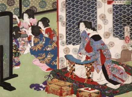 A Banquet at the Koshida Palace, 1886. Creator: Tsukioka Yoshitoshi.