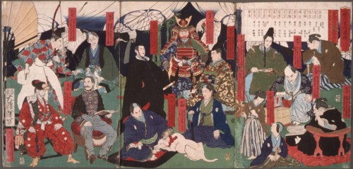 Portraits of the Tokugawa Rulers, 1878. Creator: Tsukioka Yoshitoshi.