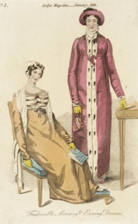 Fashion Plate (Fashionable Morning and Evening Dresses), 1813. Creator: Unknown.